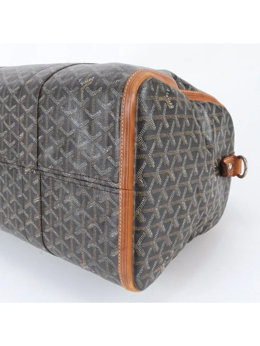 Goyard Croisjour 45 Leather Boston Bag Tote Carrie